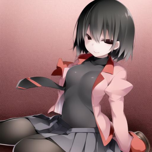 29744-2078118984-, oshino ougi, monogatari (series), hammer (sunset beach), 1girl, arms at sides, black eyes, black hair, black necktie, black pa.png